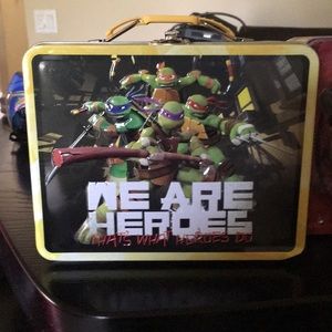Teenage mutant ninja turtles tin carryall box